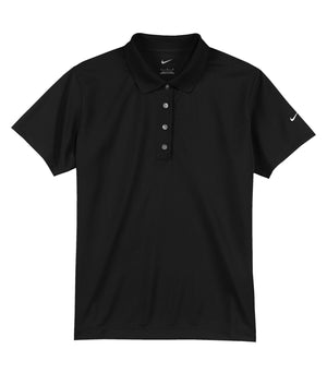 Nike 203697 women's polo in Black, front view