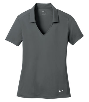 Nike 637165 women's polo in Anthracite, front view