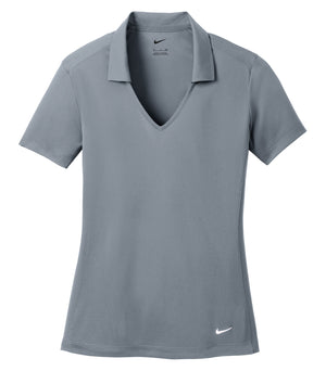 Nike 637165 women's polo in Cool Grey, front view