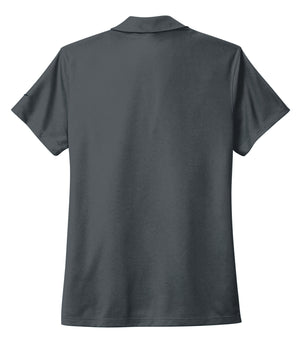 Nike NKDC1991 women's polo in Anthracite, back view
