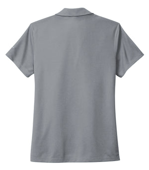 Nike NKDC1991 women's polo in Cool Grey, back view
