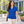 Woman wearing the Nike NKDC1991 polo in Game Royal, realistic lifestyle photo