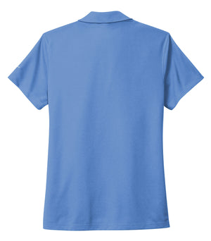 Nike NKDC1991 women's polo in Valor Blue, back view