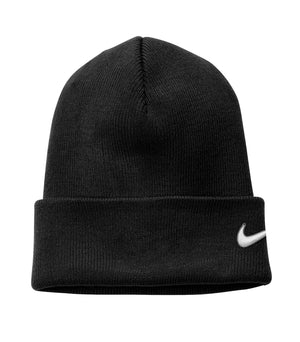 Nike NKFB6539 Team Cuffed Beanie front view - Black