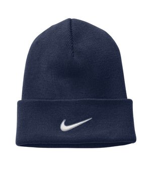 Nike NKFB6539 Team Cuffed Beanie side view - College Navy