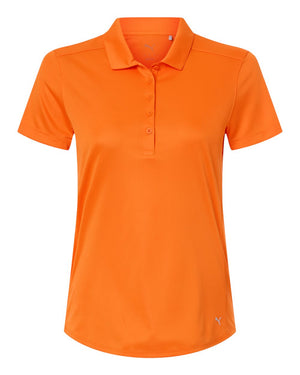 Puma Golf 629944 Womens Pure 2.0 Polo — front - Rickie Orange