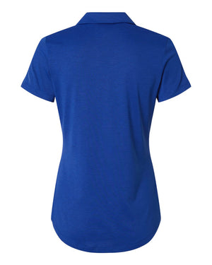 Puma Golf 631051 Womens Icon Heather Polo — back - Festive Blue Heather