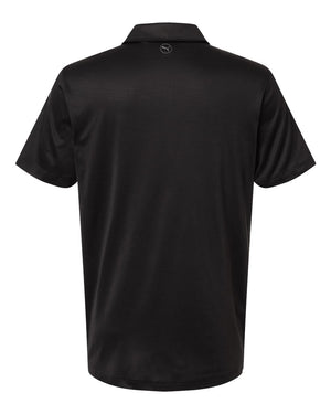 Puma Golf 631057 Men's Icon Heather Polo 2.0 — back - Puma Black Heather