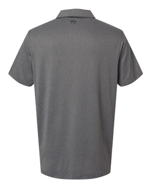 Puma Golf 631057 Men's Icon Heather Polo 2.0 — back - Slate Sky Heather