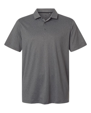 Puma Golf 631057 Men's Icon Heather Polo 2.0 — front - Slate Sky Heather