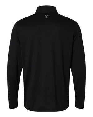 Puma Golf 631059 Men's Icon 2.0 Quarter-Zip — back - Puma Black