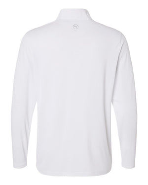 Puma Golf 631059 Men's Icon 2.0 Quarter-Zip — back - White Glow