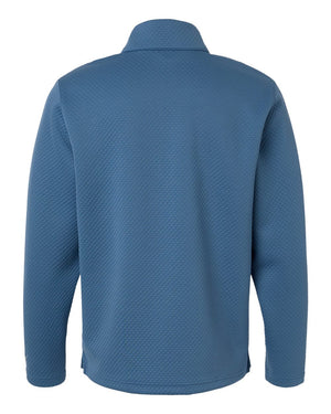Puma Golf 638595 Men's Pebble Quarter-Zip Pullover — back - Blue Horizon