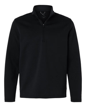 Puma Golf 638595 Men's Pebble Quarter-Zip Pullover — front - Puma Black